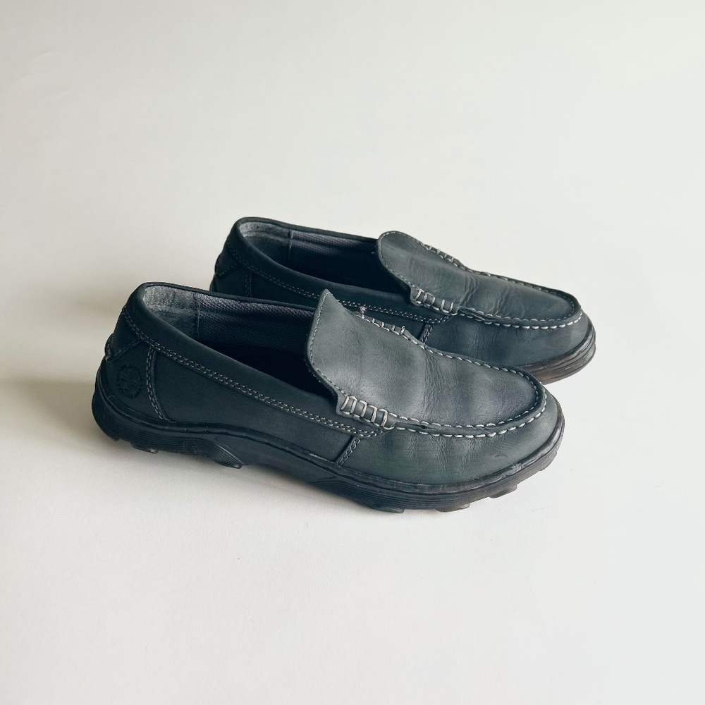 Men's Dr. Martens Jacob Dark Grey Waterproof Leather Loafers size 9